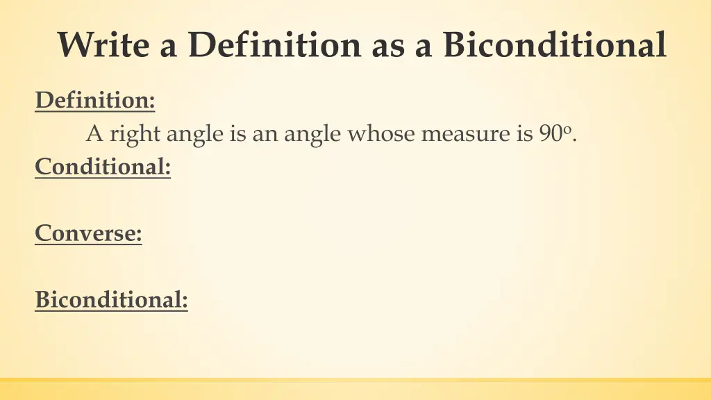 write a definition as a biconditional 1