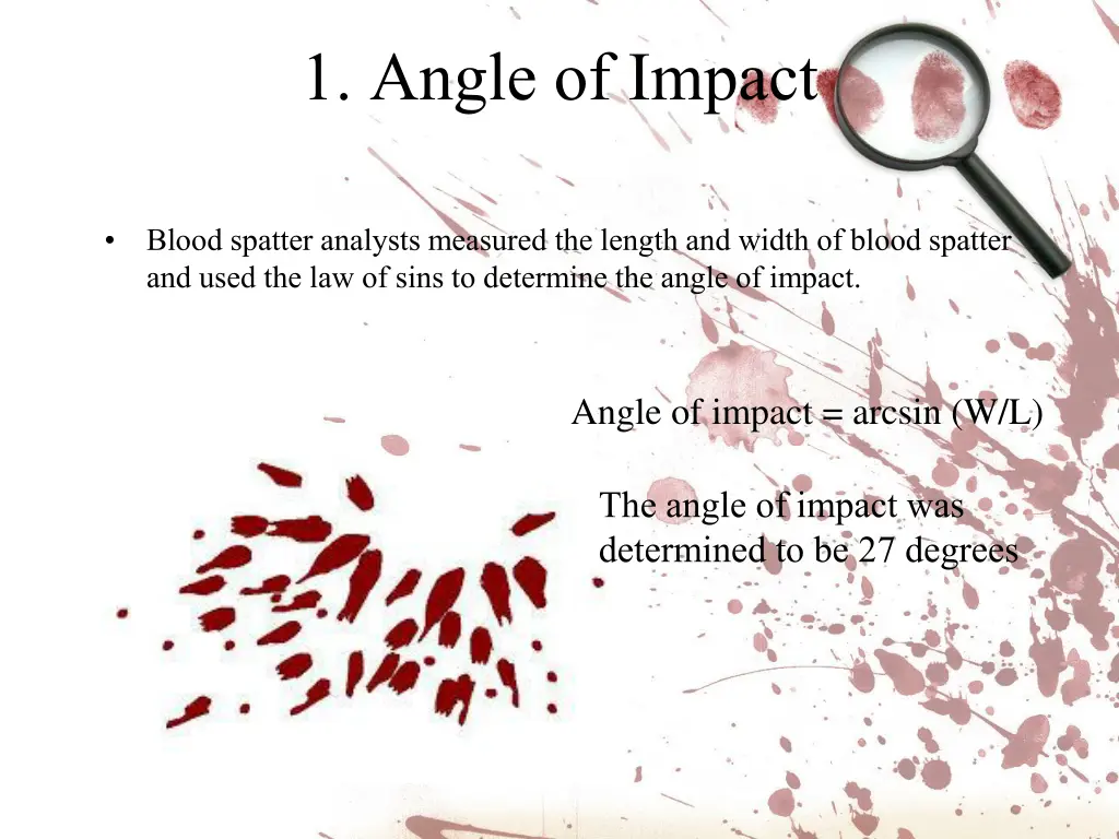 1 angle of impact