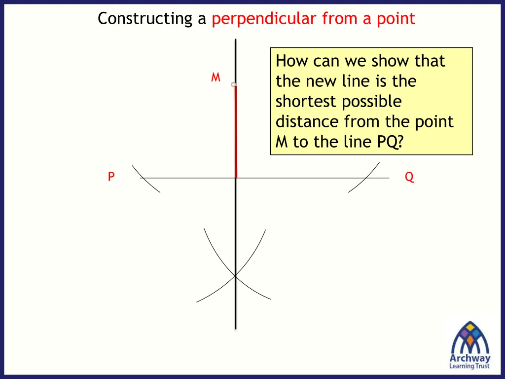 constructing a perpendicular from a point 1