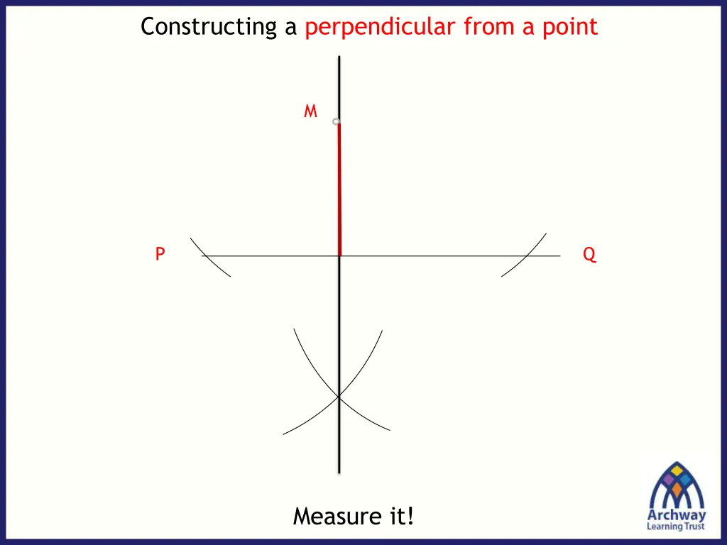 constructing a perpendicular from a point 2