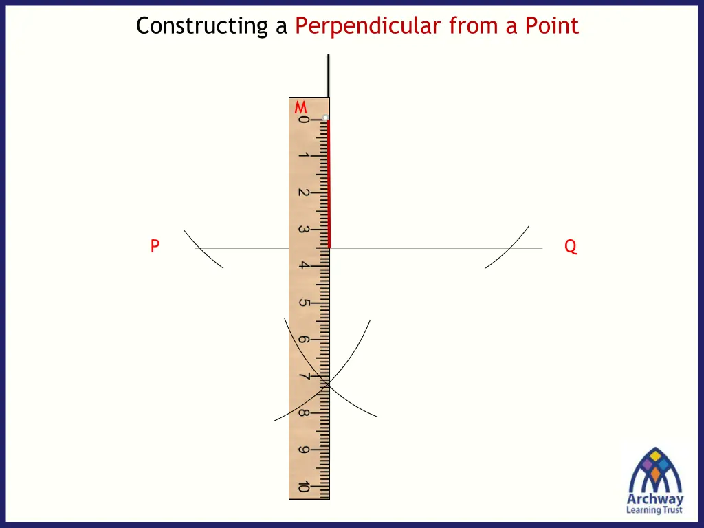 constructing a perpendicular from a point 3