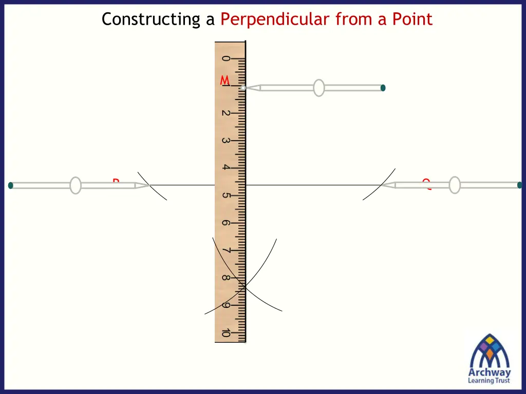 constructing a perpendicular from a point