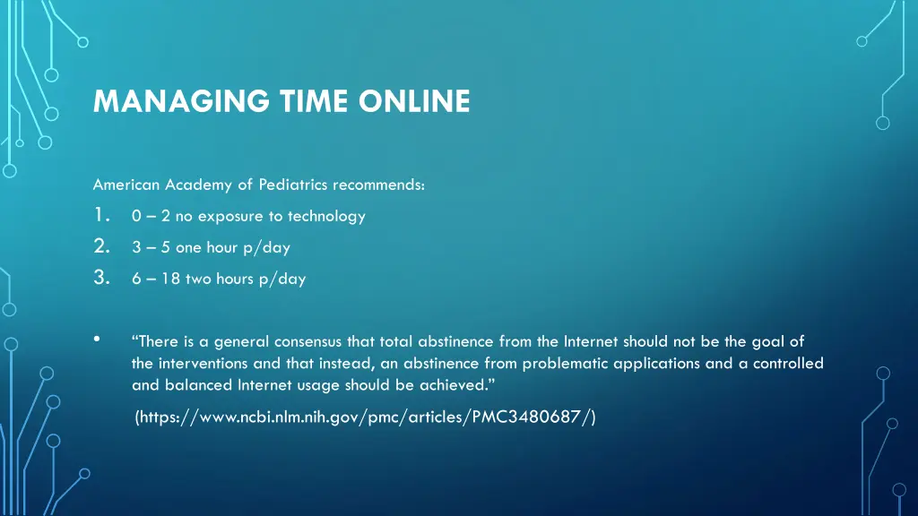 managing time online