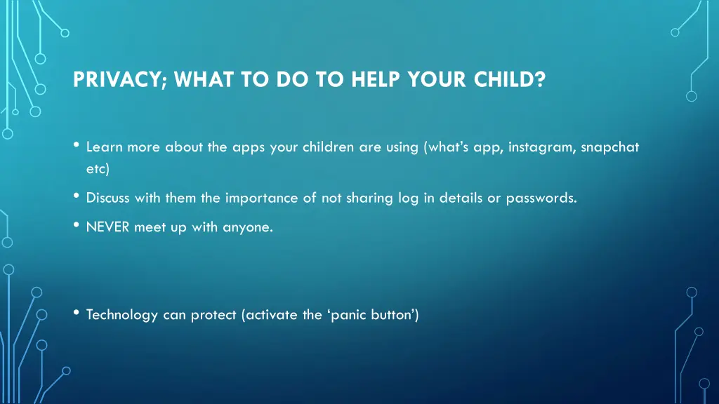 privacy what to do to help your child 1