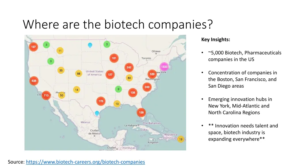 where are the biotech companies