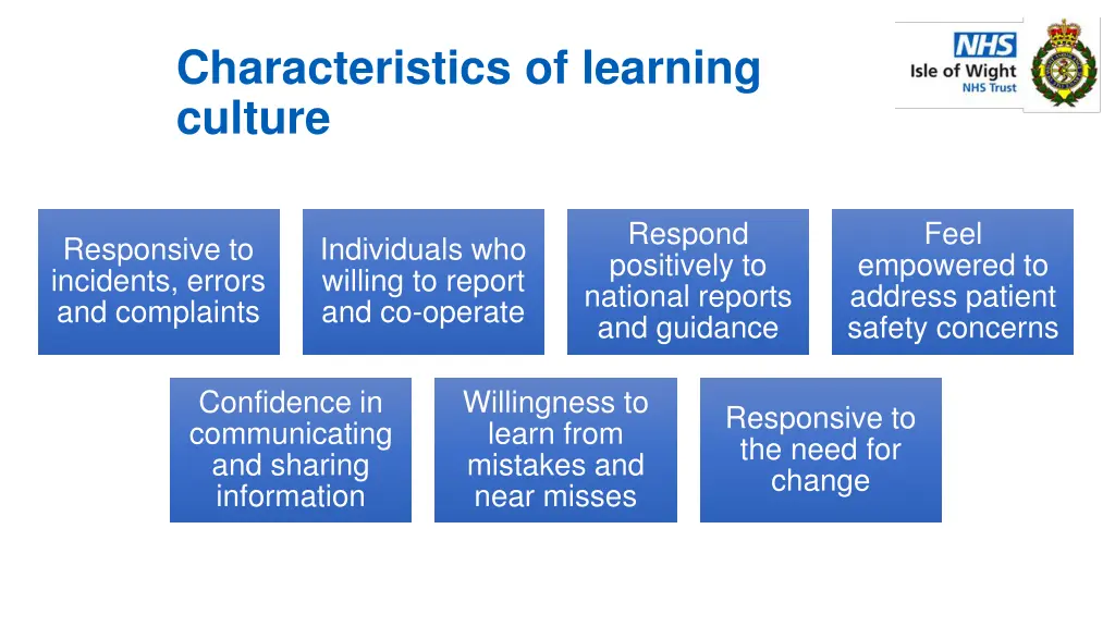 characteristics of learning culture