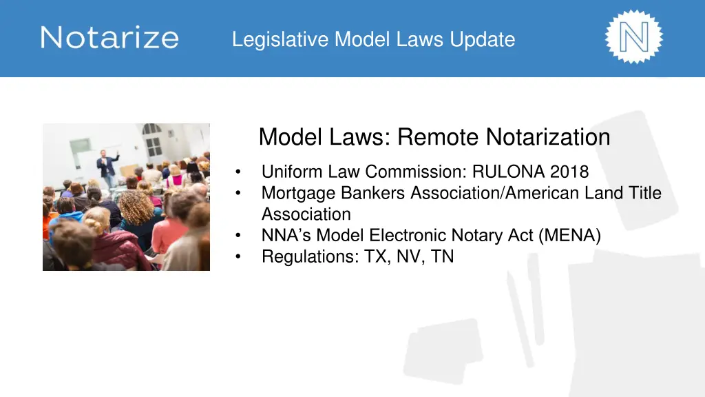 legislative model laws update