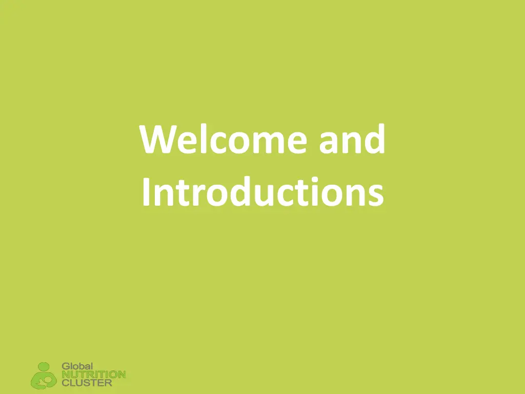 welcome and introductions