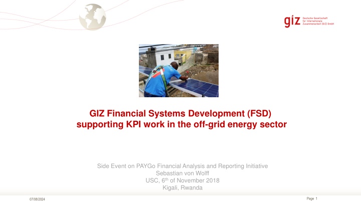 giz financial systems development fsd supporting