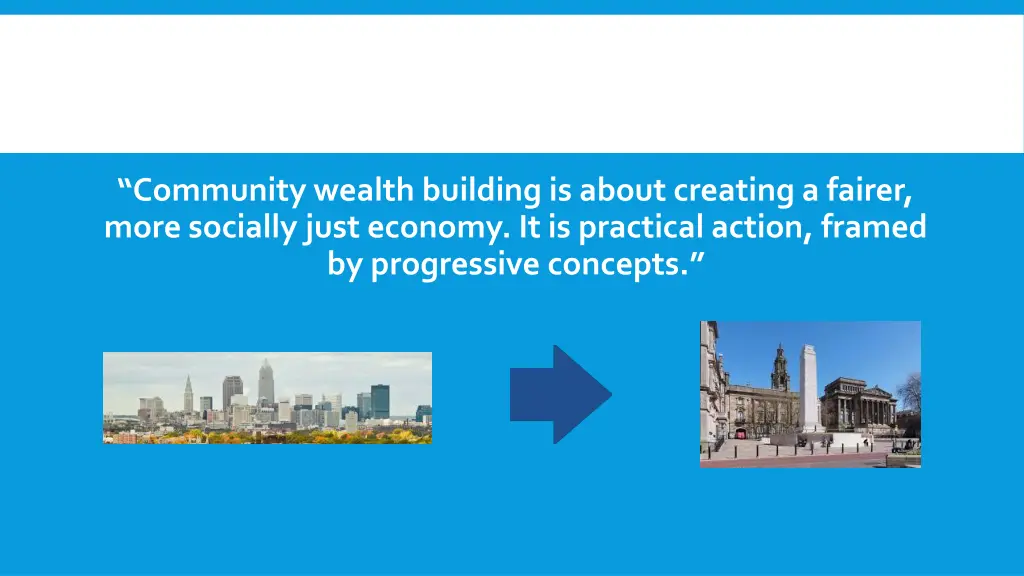 community wealth building is about creating