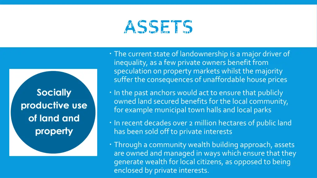 how land and property assets are owned