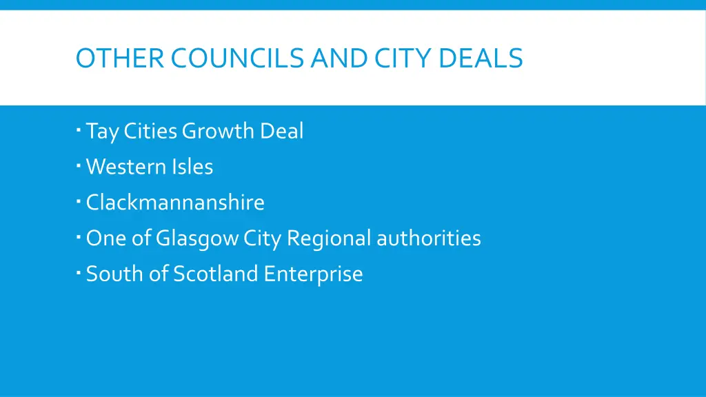 other councils and city deals