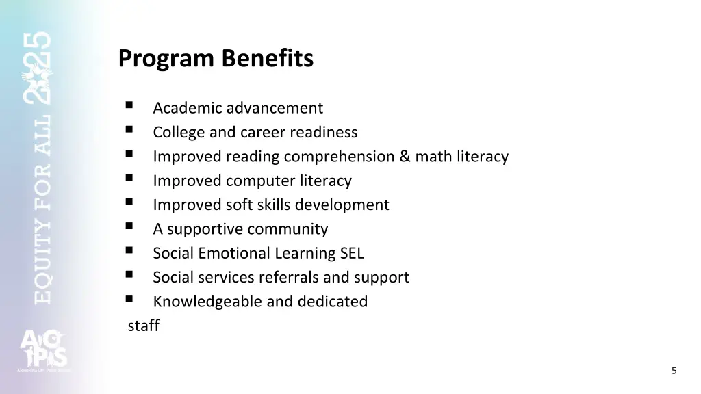 program benefits