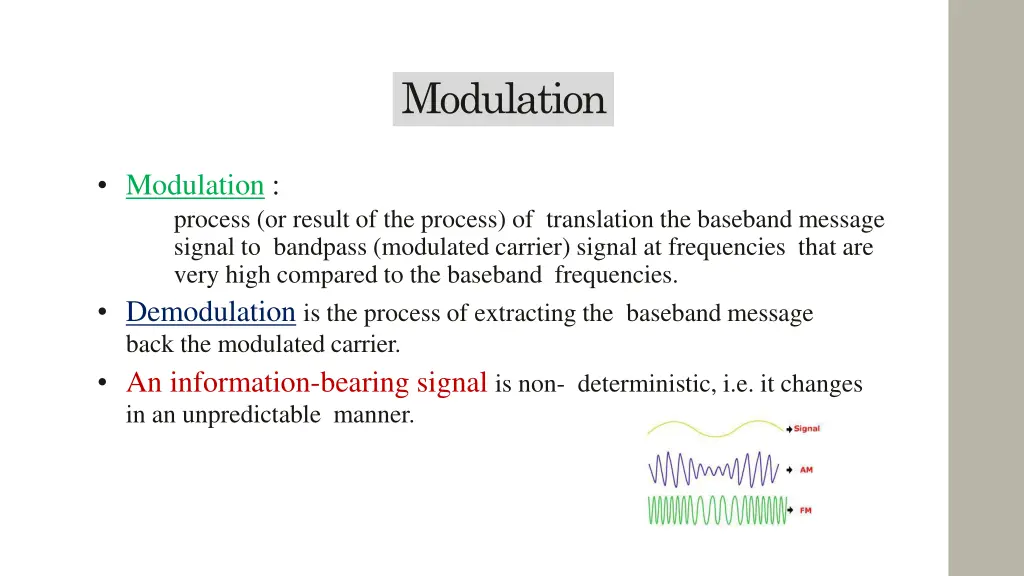 modulation