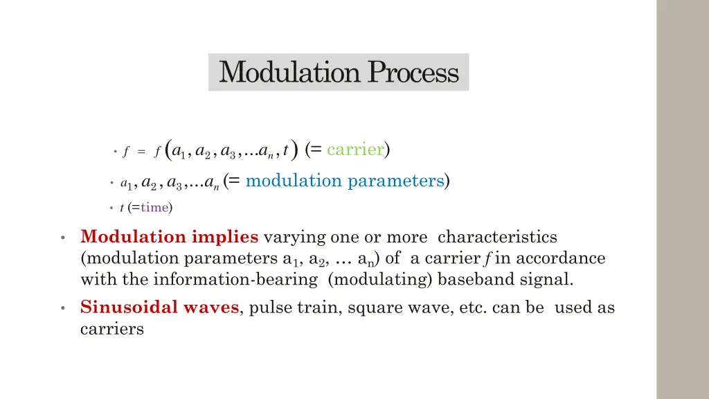 modulation process