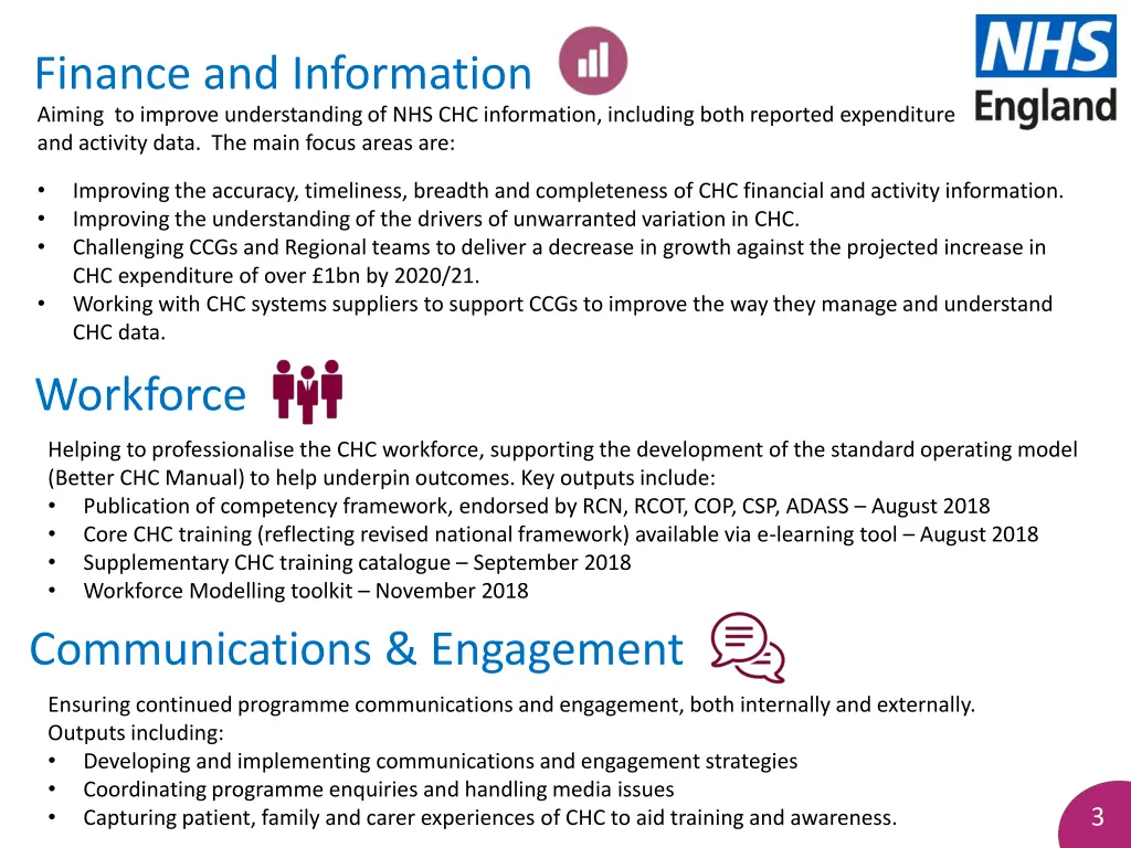 finance and information aiming to improve