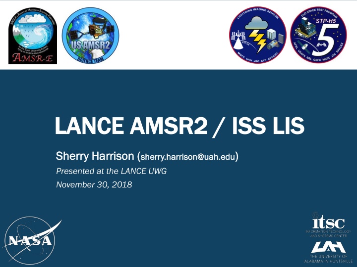 lance amsr2 iss lis lance amsr2 iss lis