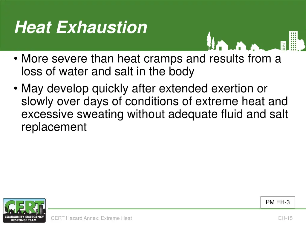 heat exhaustion