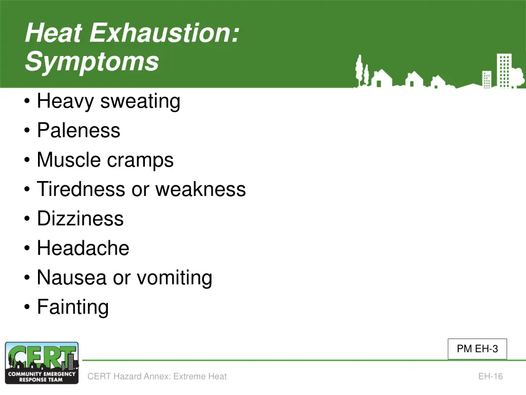 heat exhaustion symptoms