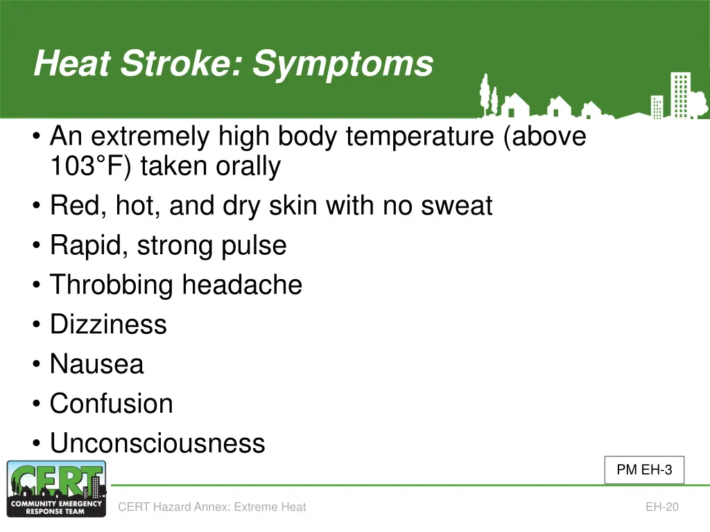 heat stroke symptoms