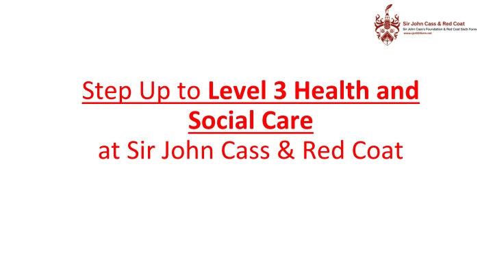 step up to level 3 health and social care