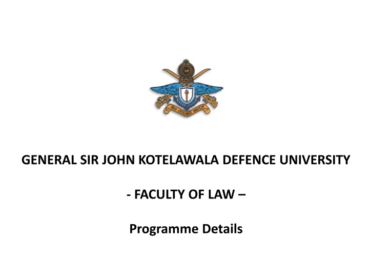 general sir john kotelawala defence university