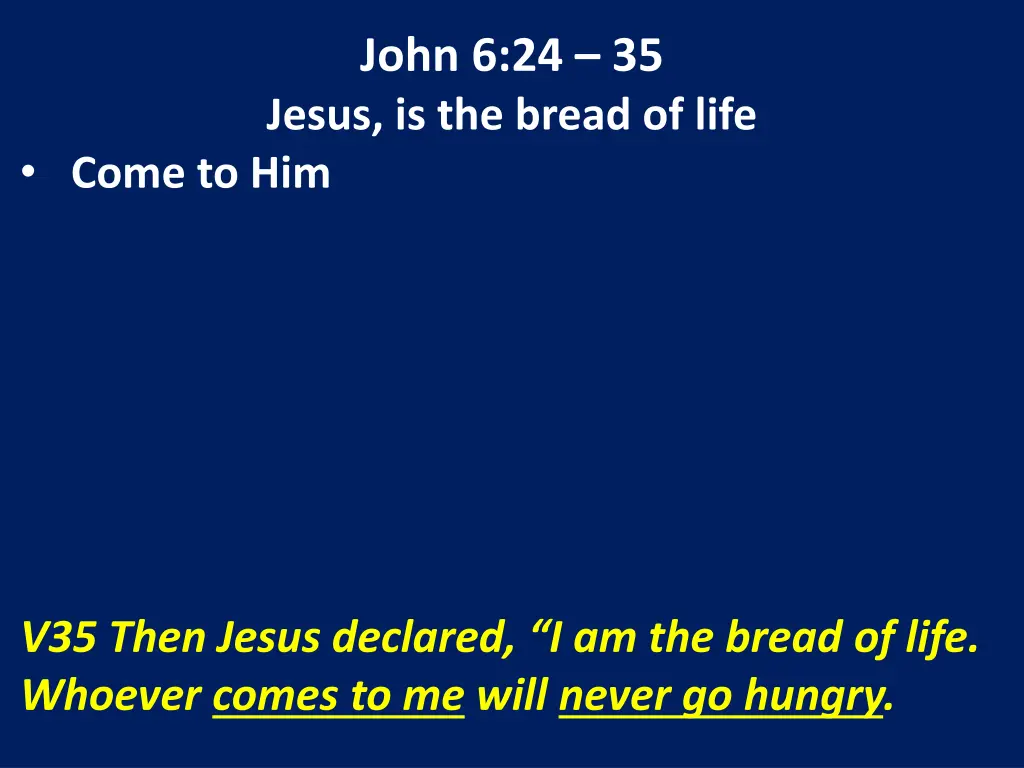 john 6 24 35 jesus is the bread of life 13