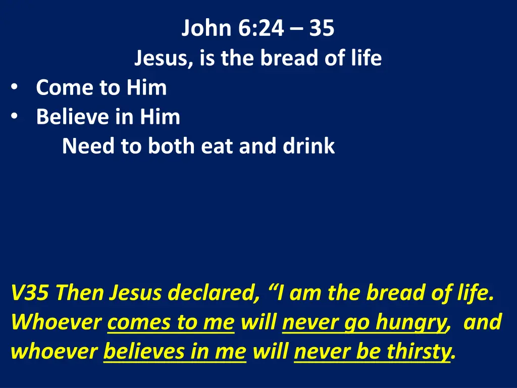 john 6 24 35 jesus is the bread of life 16