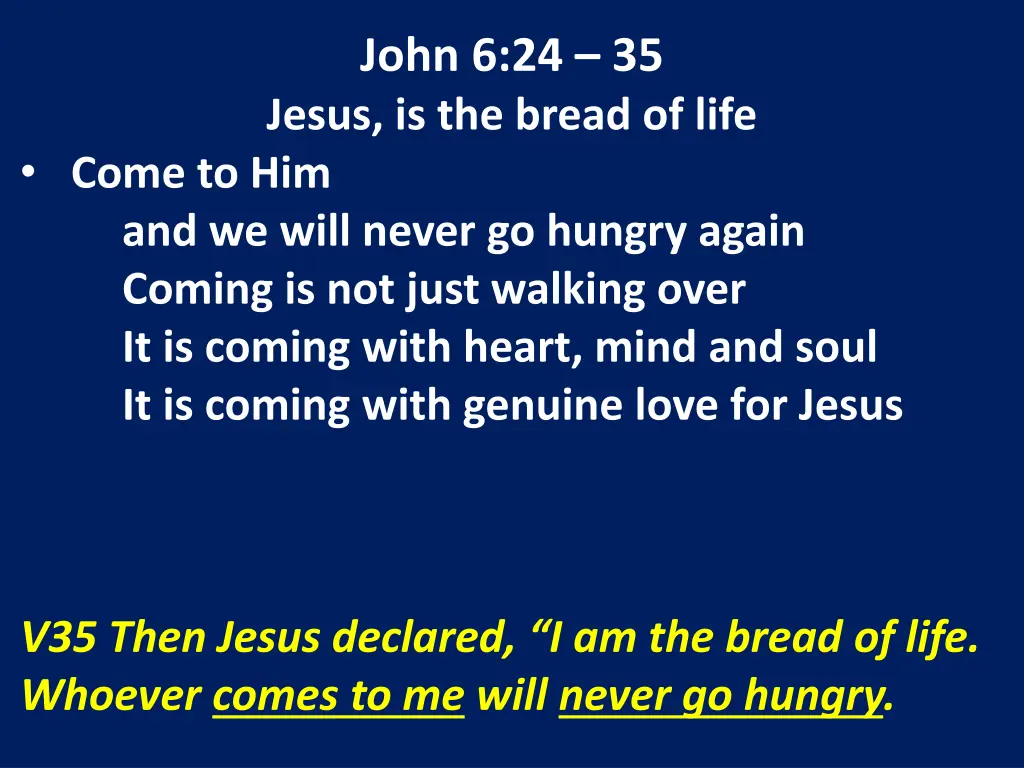 john 6 24 35 jesus is the bread of life 6