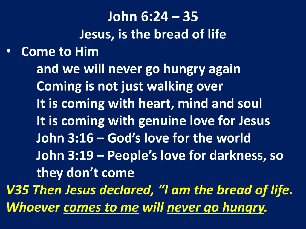 john 6 24 35 jesus is the bread of life 9