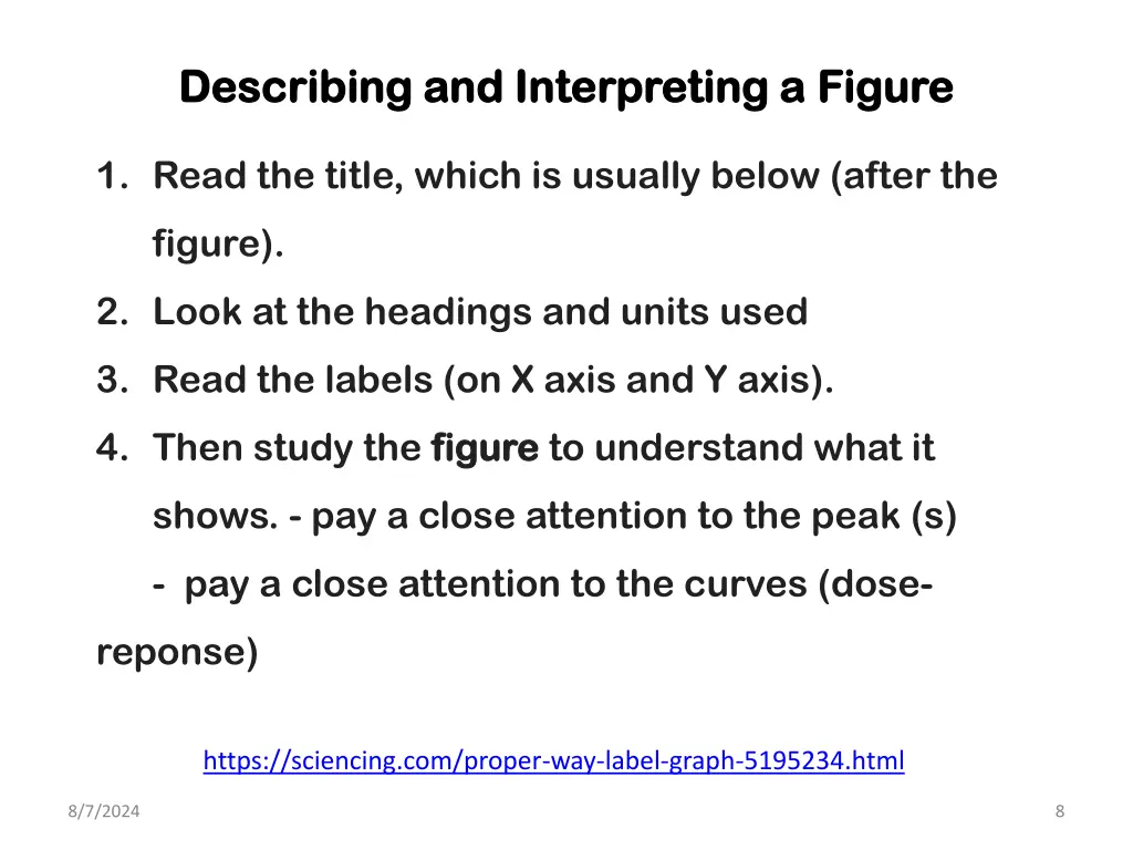 describing and interpreting a describing