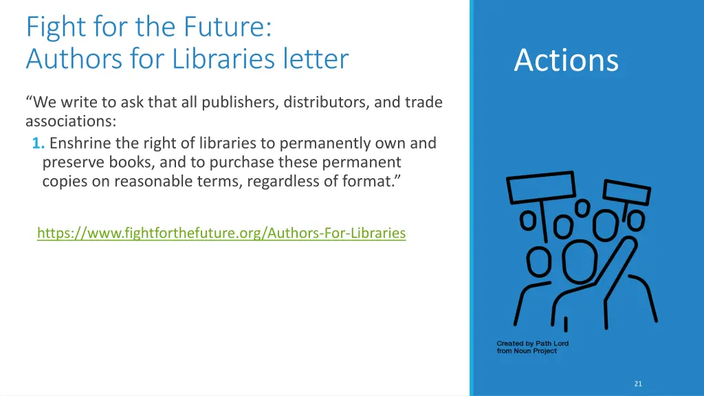 fight for the future authors for libraries letter