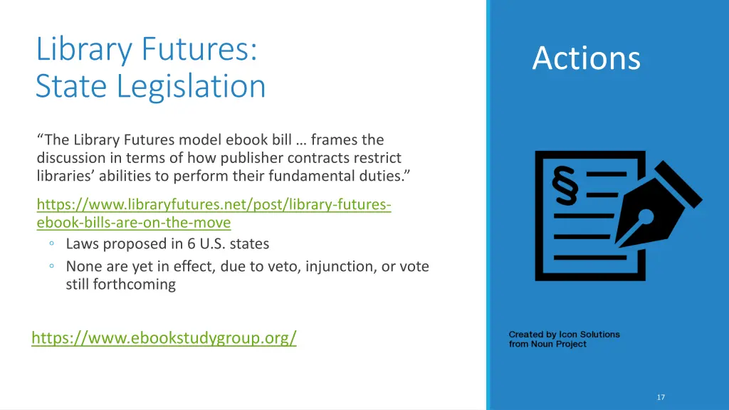 library futures state legislation