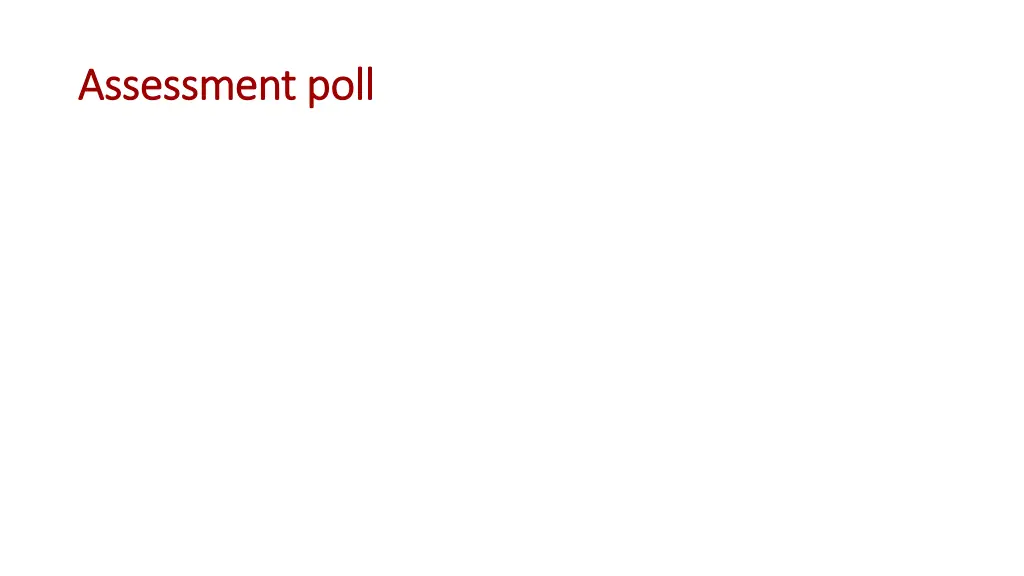 assessment poll assessment poll