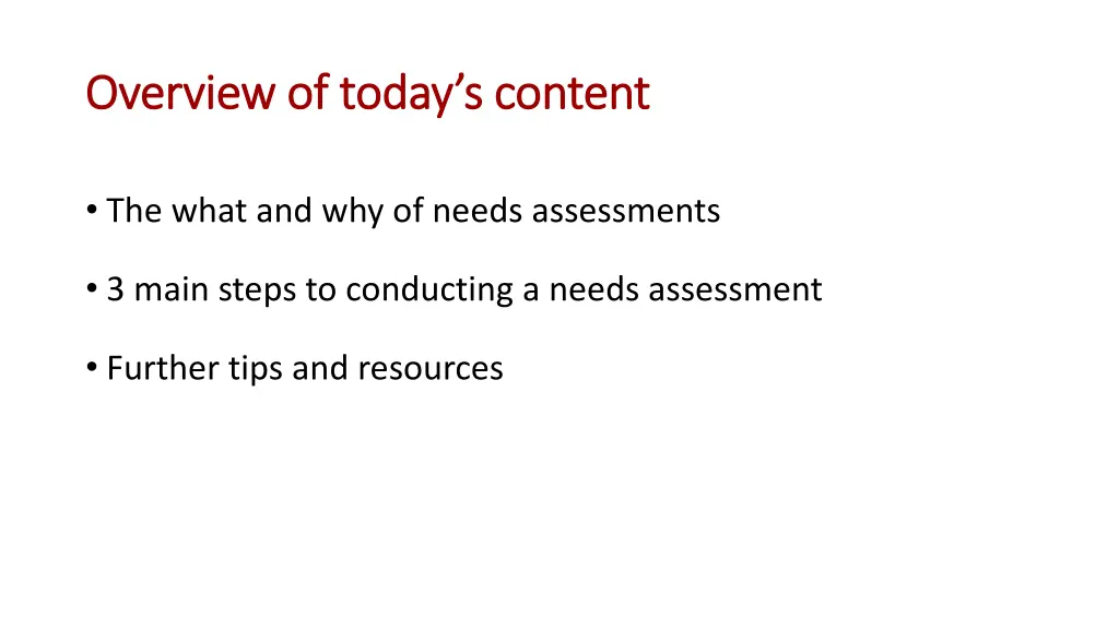 overview of today s content overview of today