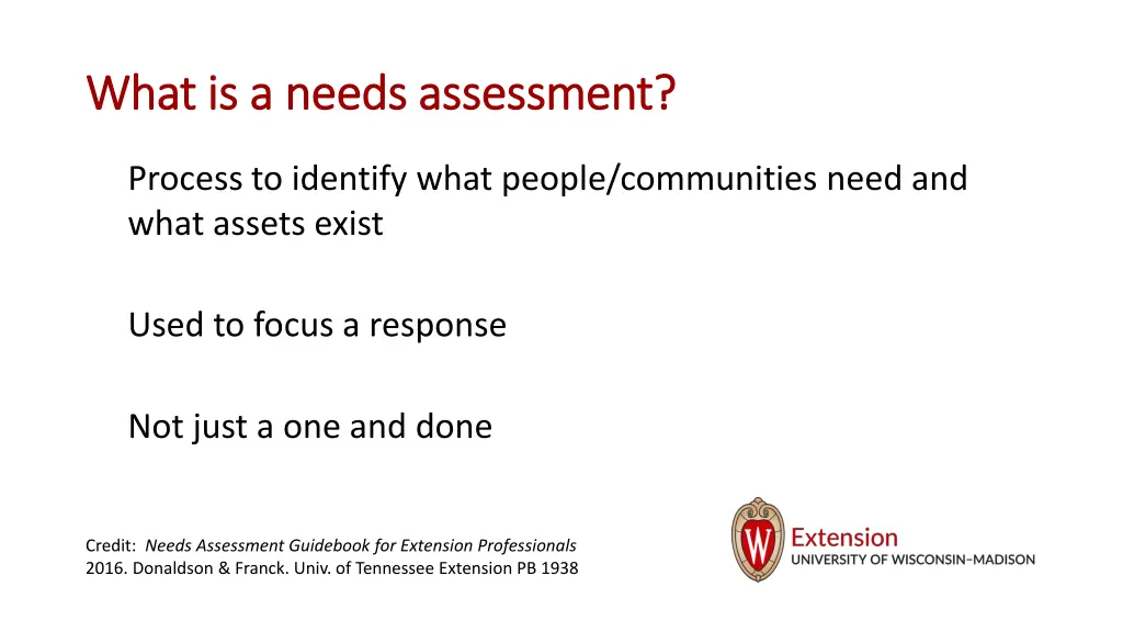 what is a needs assessment what is a needs