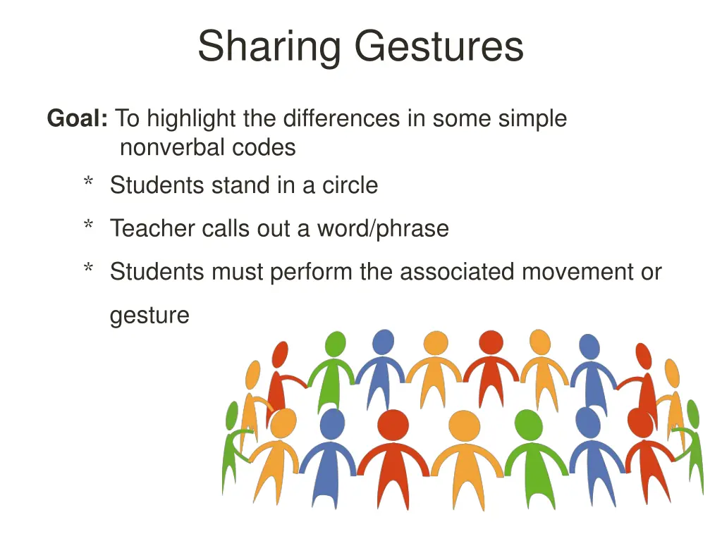 sharing gestures