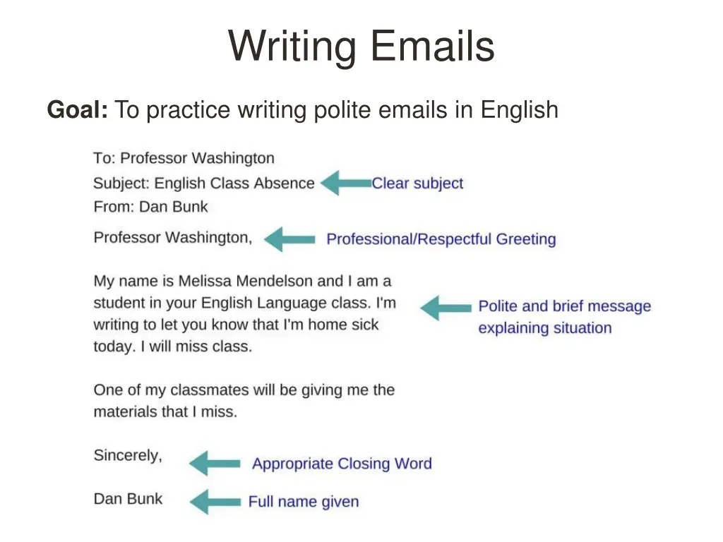 writing emails