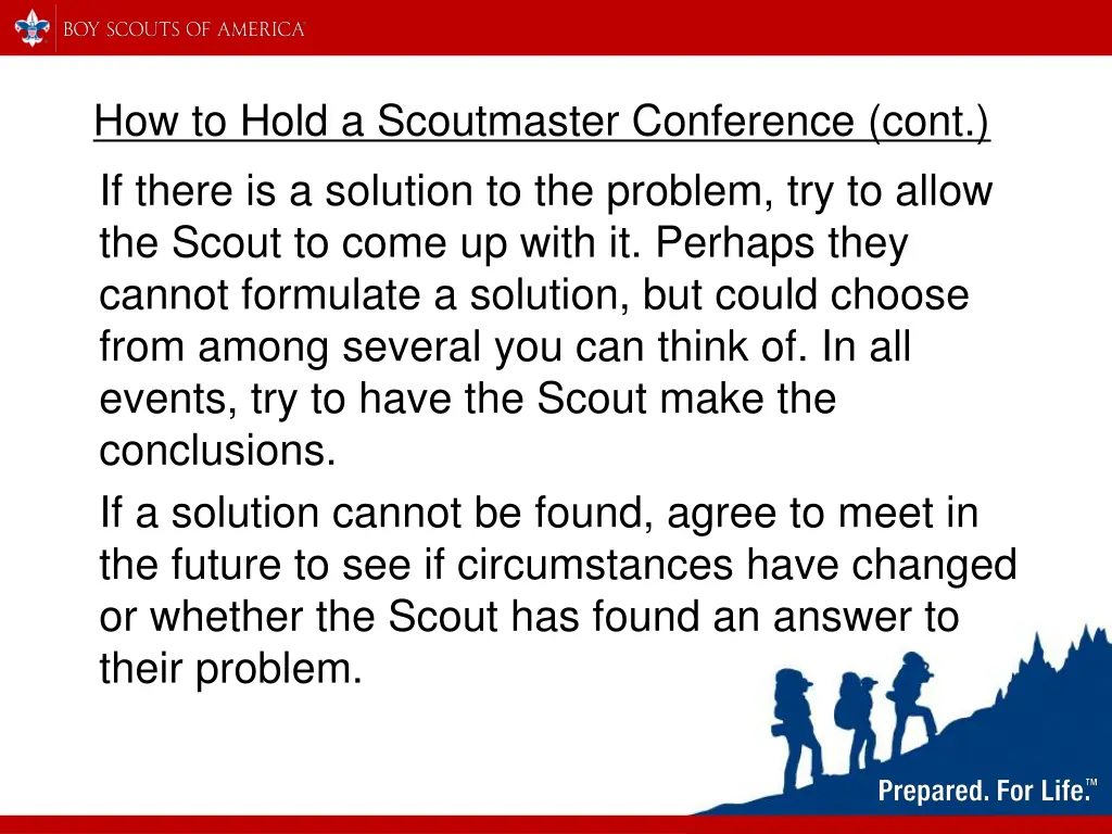 how to hold a scoutmaster conference cont 3