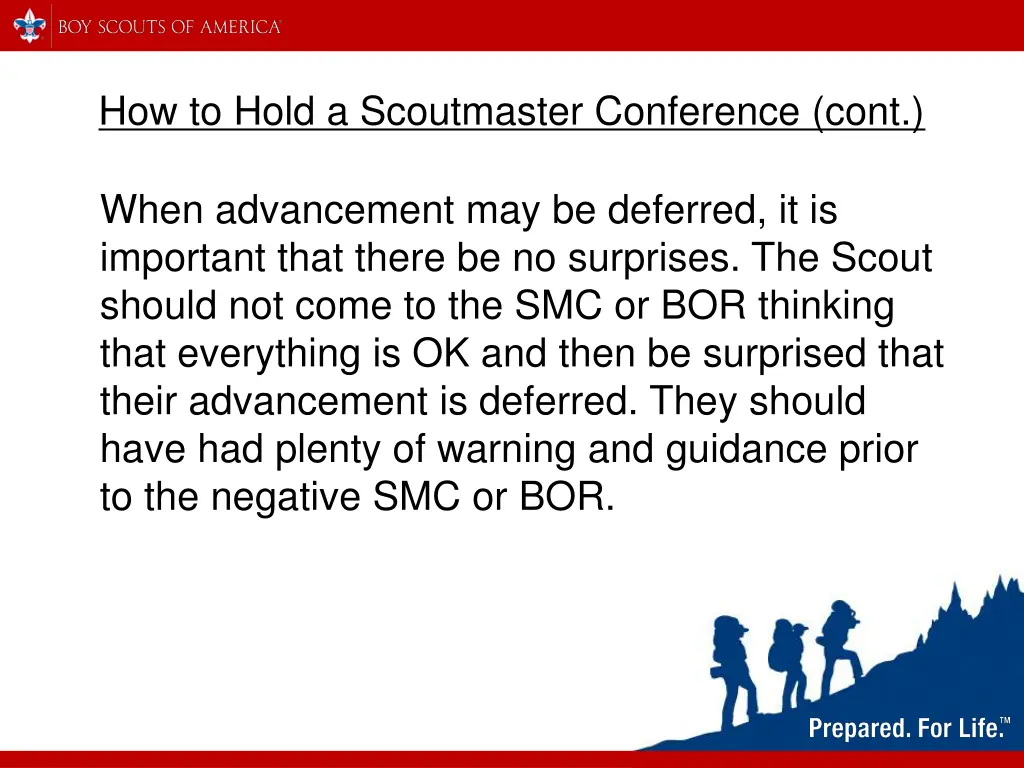 how to hold a scoutmaster conference cont 9