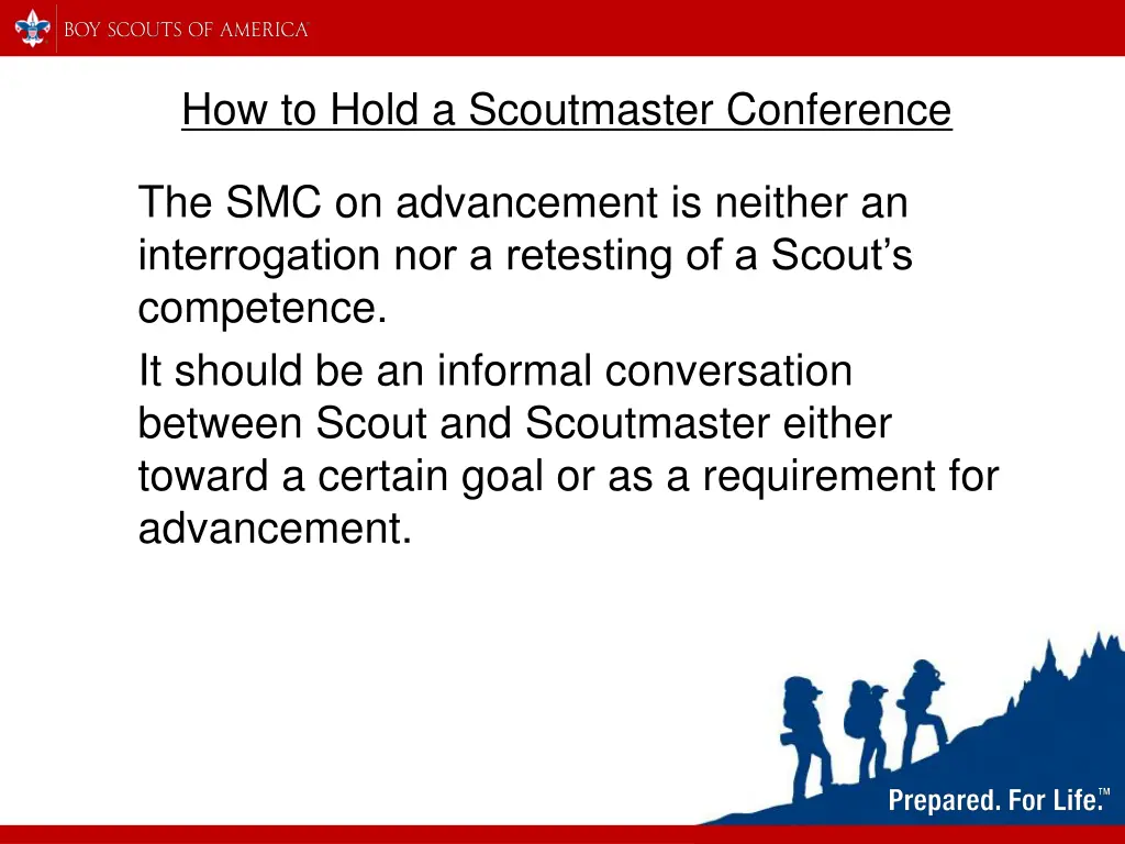 how to hold a scoutmaster conference