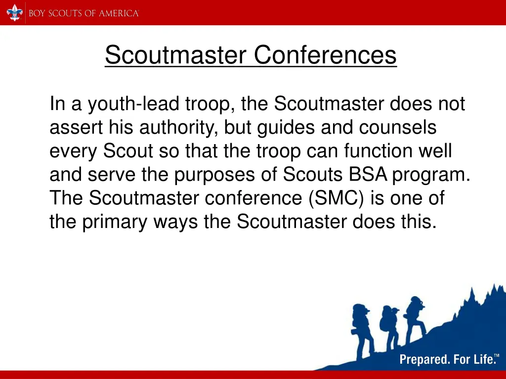 scoutmaster conferences