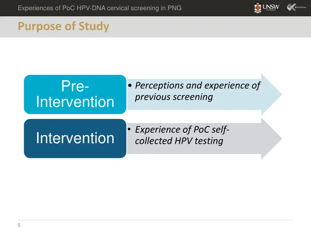 experiences of poc hpv dna cervical screening 3