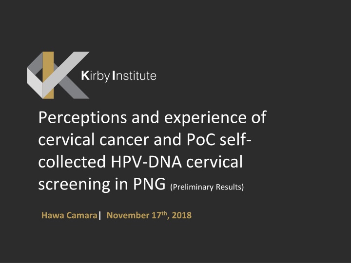 perceptions and experience of cervical cancer