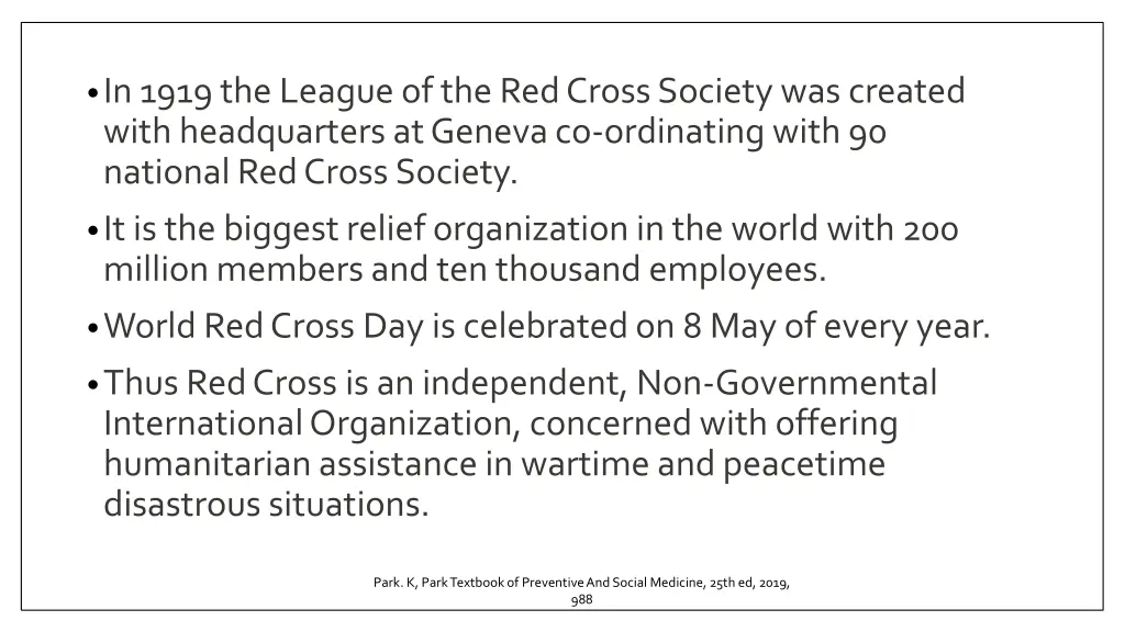 in 1919 the league of the red cross society