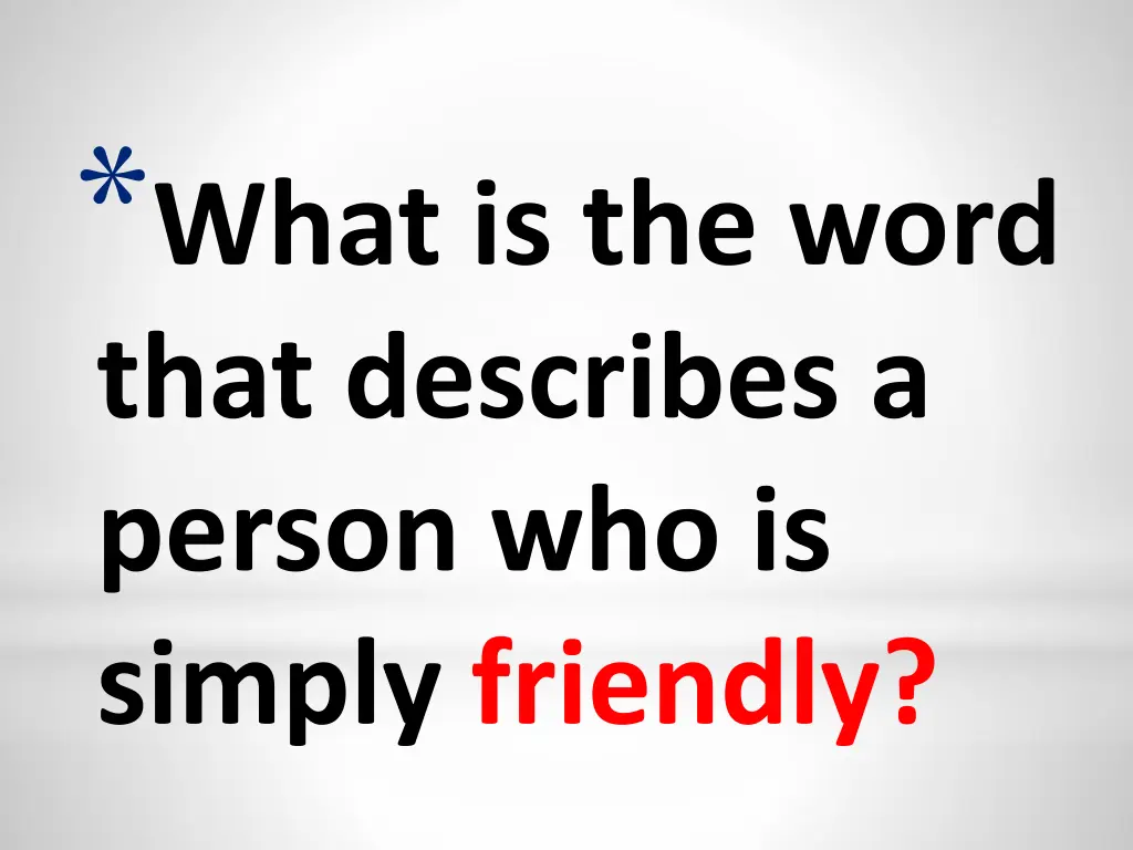 what is the word that describes a person