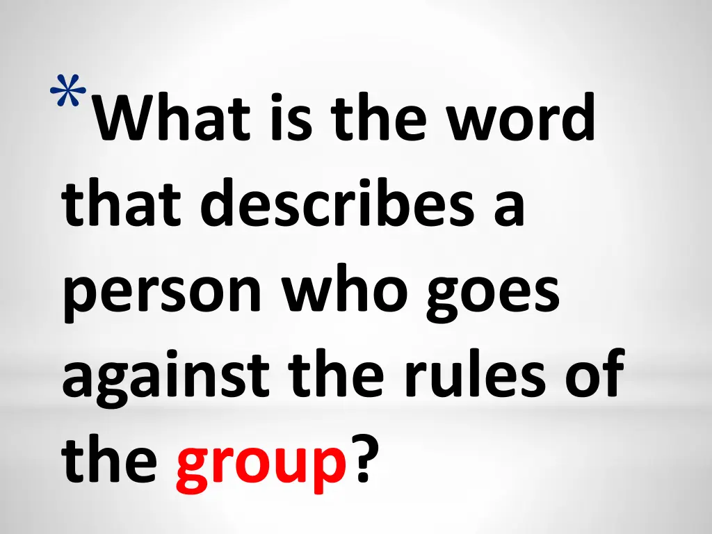 what is the word that describes a person who goes