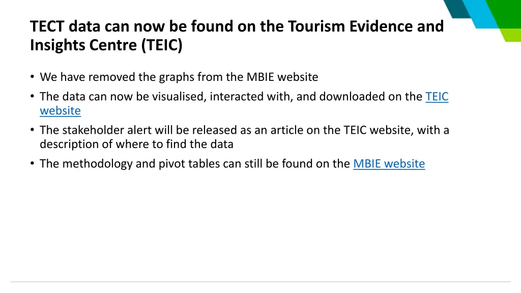 tect data can now be found on the tourism