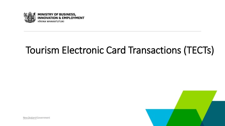 tourism electronic card transactions tects