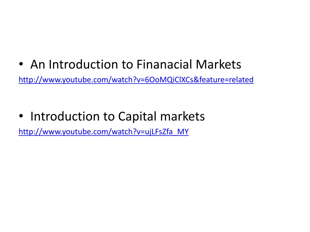 an introduction to finanacial markets http